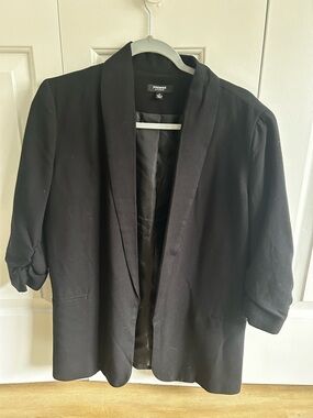 Premise Black Open-Front Jacket